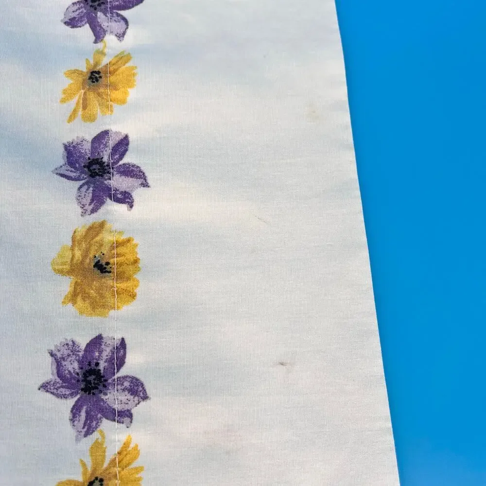 Vintage Cottagecore Floral Pillowcase 90s 1990s JCPenney